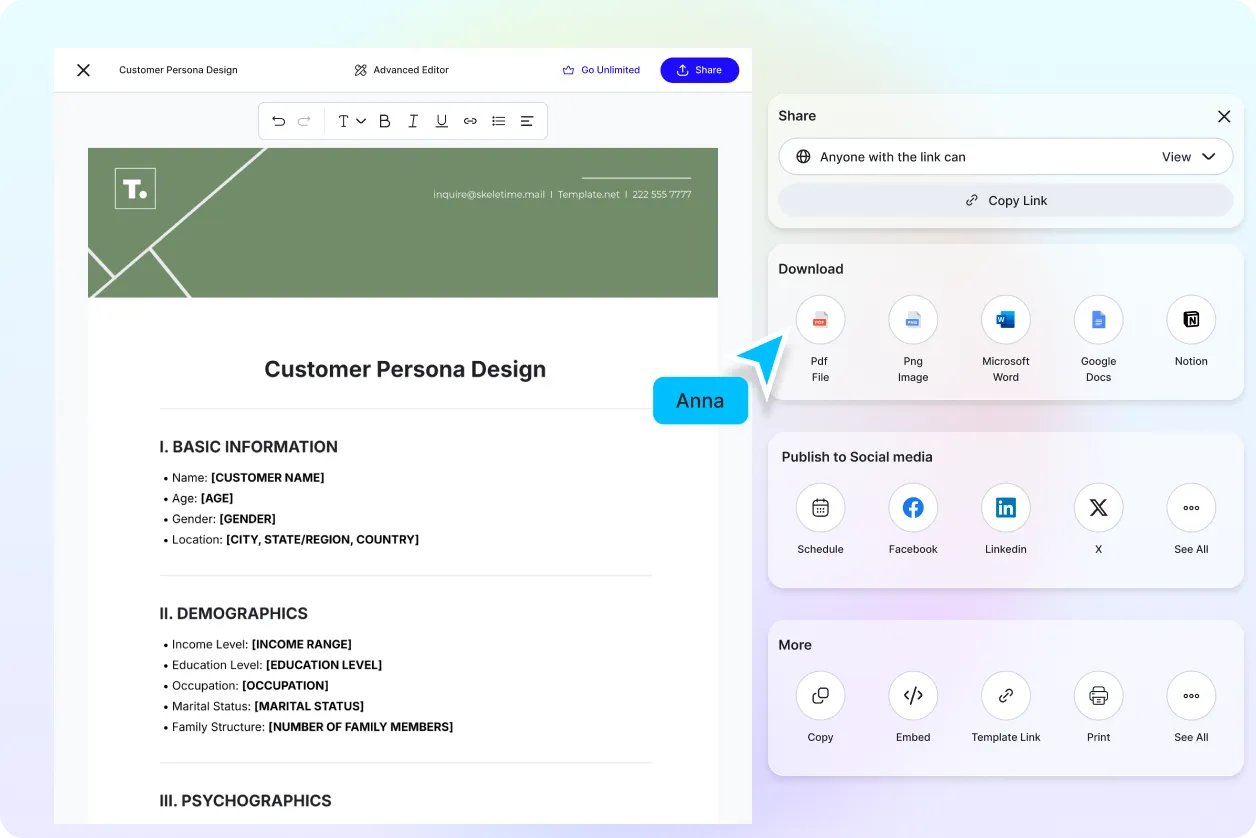 Free AI Customer Persona Generator, Free Customer Persona Maker Online